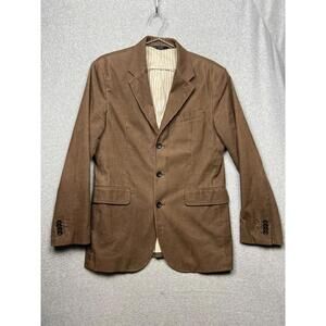 Banana Republic Corduroy Brown Blazer Coat Mens 40R Winter Classic Holiday